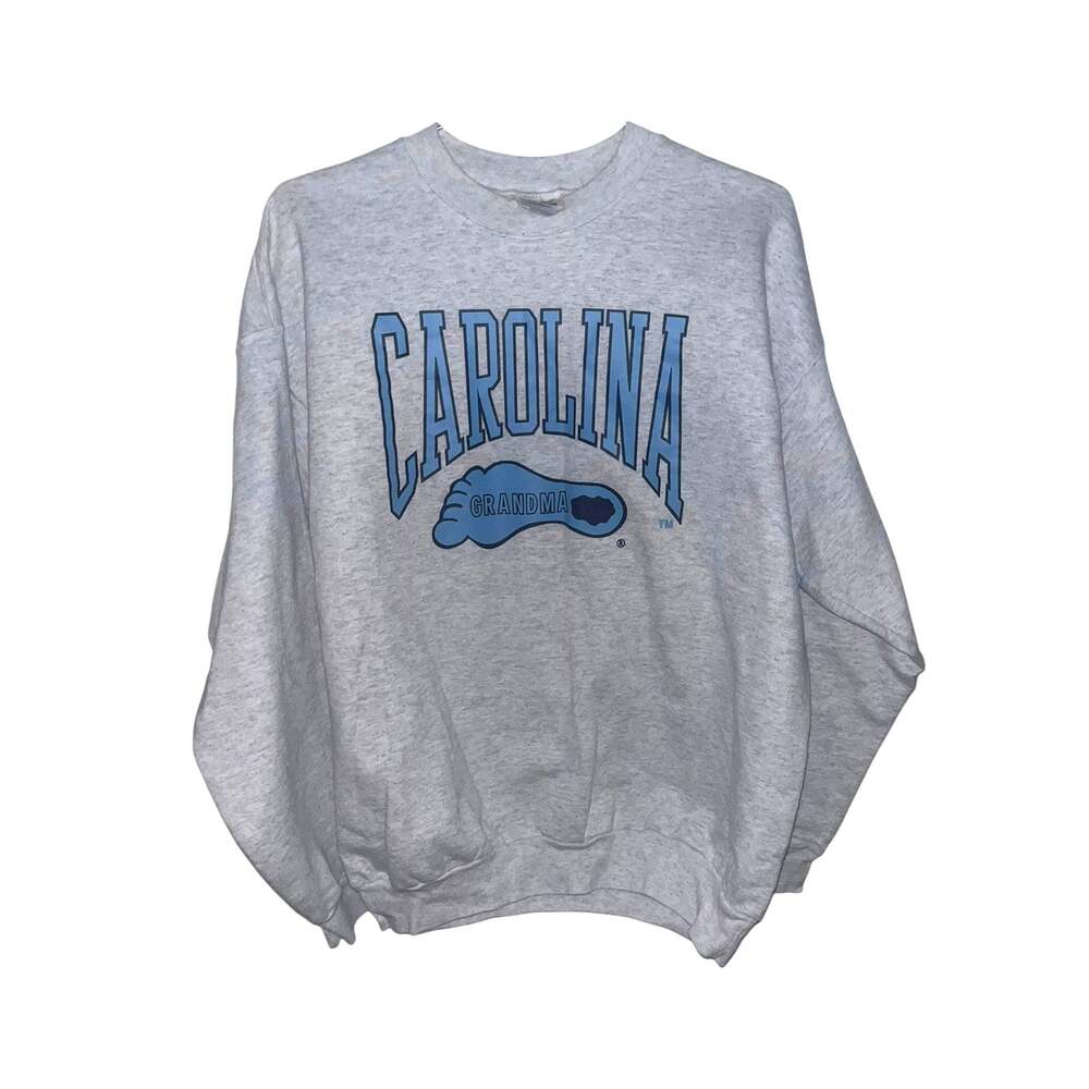 Hanes Grey Sweatshirt | North Carolina Tar Heels Grandma | Sz L | EUC